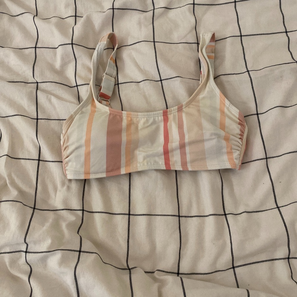 Women’s target striped bikini top